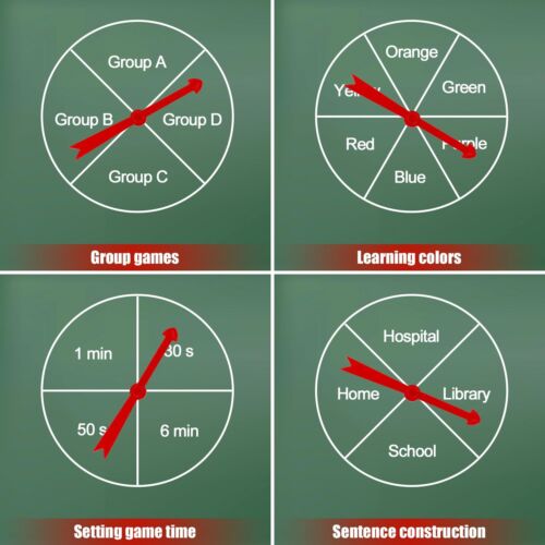 Large Arrow Spinner Red Game Board Spinner Arrow Game Spinners with Suction C... - Picture 3 of 7