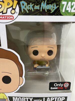 Funko Pop #742 Morty with Laptop Rick & Morty Gamestop