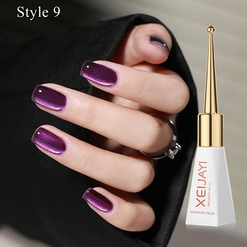 Magnetic Nail Polish Cat's Gel Eye Aurora Crystal Reflective Glitter Varni ❥ - Picture 17 of 40