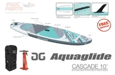 AQUAGLIDE CASCADE 10' SUP Package Pump Bag Fins Paddle Board 58-5418104