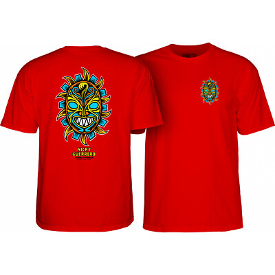 Powell Peralta Skateboard Shirt Nicky Guerrero Mask Red