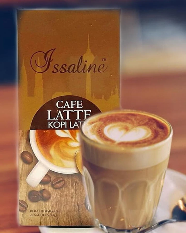 10 Cajas 200 Sobres Issaline Café Latte Puro Ganoderma Café Gourmet - DHL Foto 2 de 4