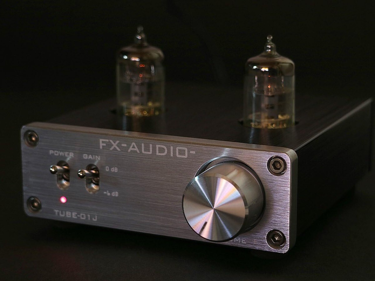 FX-AUDIO TUBE-01J Silver Tube Preamp Line Amplifier NFJ