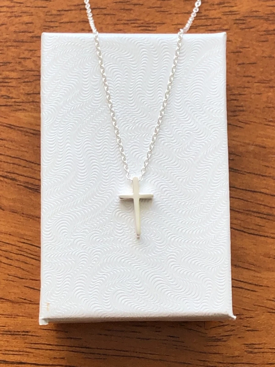 Long thin cheap cross necklace