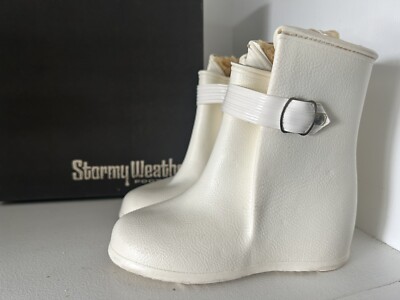 NEW Vtg Childrens BF Goodrich Stormy Weather Rubber Boots Mud Rain Snow Size 8