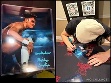 Ricky Smokes Signed Metallic 8x10 Proof Promo WWE ID NXT EVOLVE AEW CAP