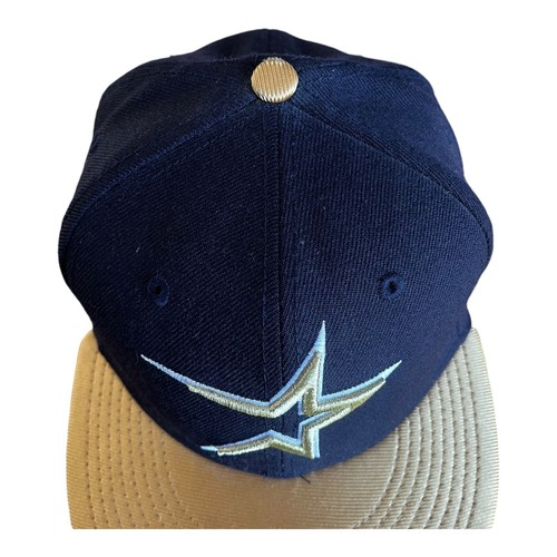 Houston Astros MLB New Era 59Fifty Cooperstown Collection Hat Cap Size 7 Gold - Picture 7 of 10