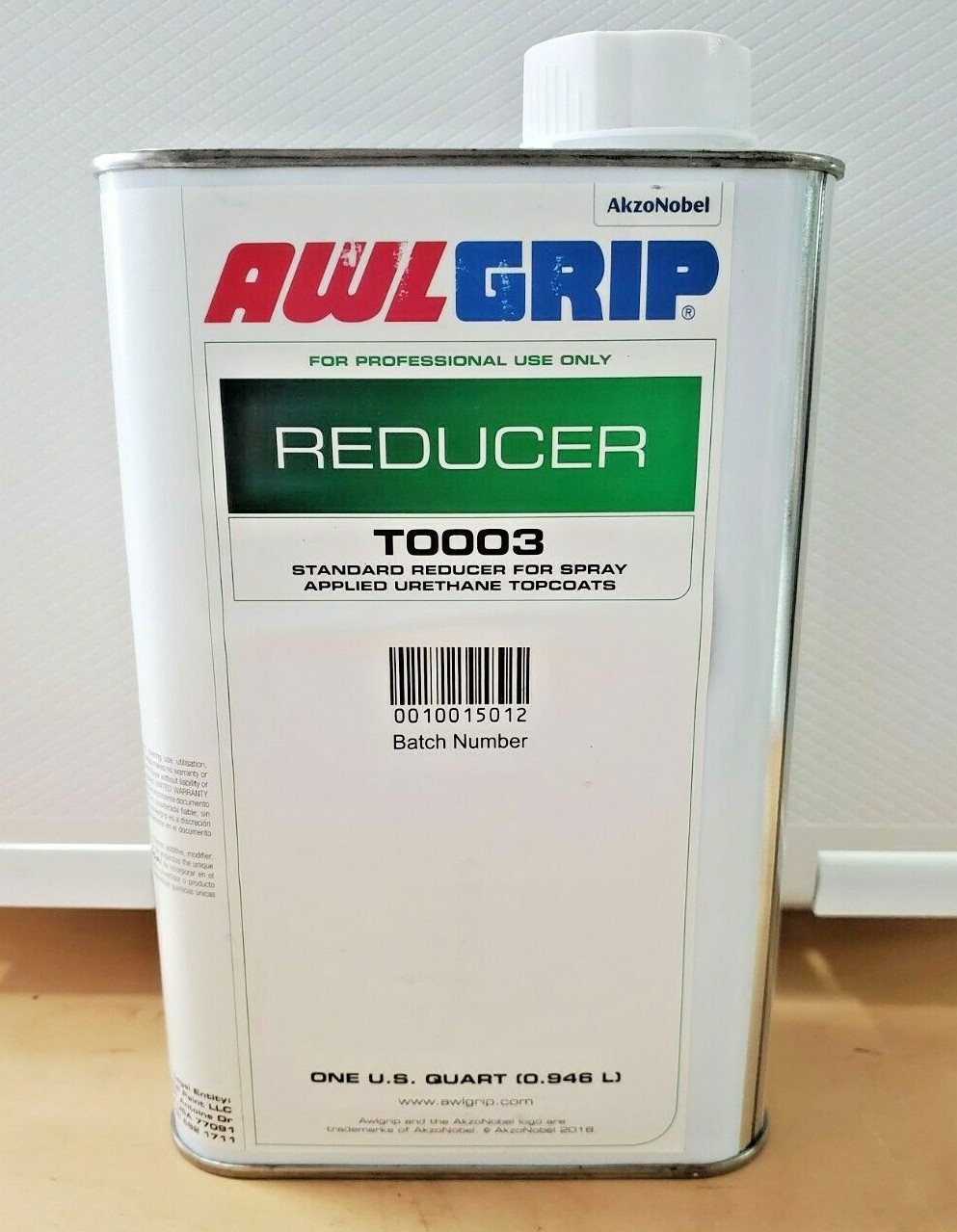 Awlgrip T0003Q Standard Reducer for Spray Applied Urethane Topcoat, 1QT