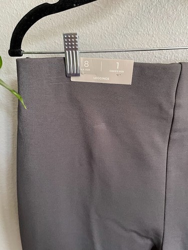Neu mit Etikett Größe 8/1 Chicos graue Knöchel-Ponte-Leggings zum Überziehen Viskose Nylon 1R US-Größe 8R - Bild 5 von 8