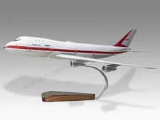 Boeing 747-100 City of Everett Desk Wood Airplane New Model Small Scale 1/200