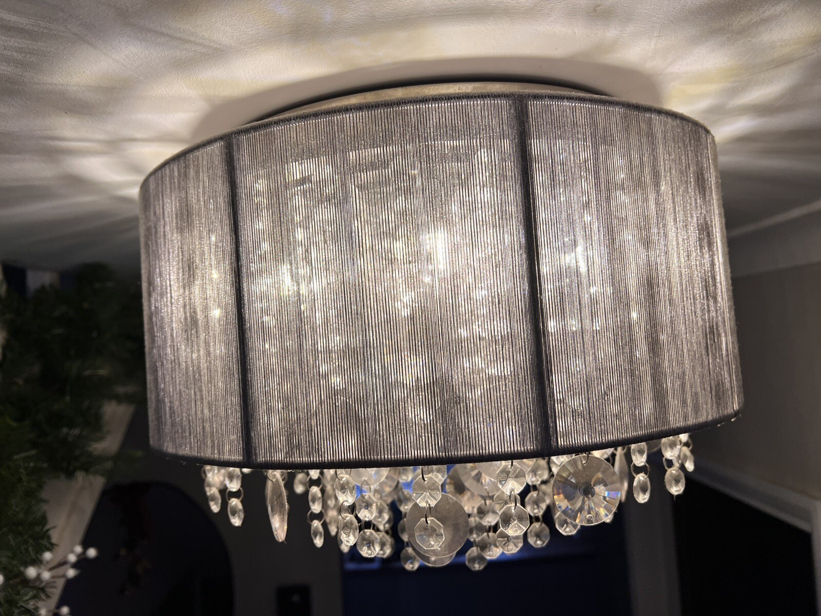 Next Palazzo Grey Flush Ceiling Light Fitting eBay