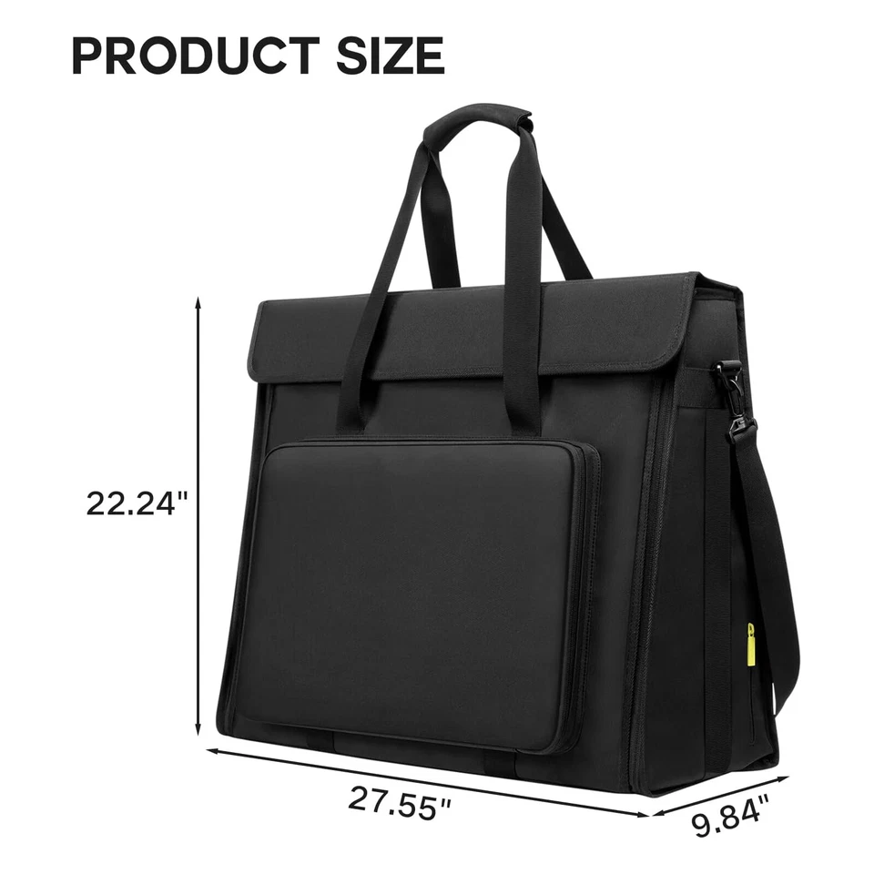 Estuche de transporte de 21,5"/24" para iMac Bolsa de computadora de escritorio Bolsa de almacenamiento de viaje Negro Foto 3 de 4