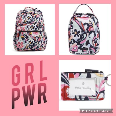 NWT VERA BRADLEY MOD PAISLEY BACKPACK, LUNCHBOX & ID CASE  display picture 1