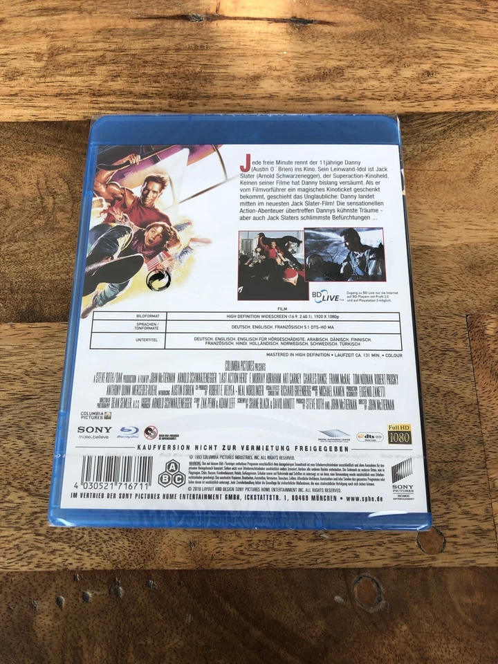 Last Action Hero [Bluray] Arnold ‚Terminator’ Schwarzenegger, no Mediabook, ovp - Bild 2 von 2