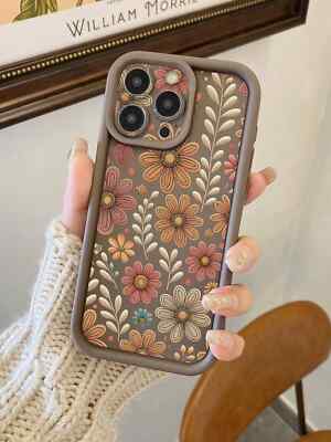 Kameraschutz FlowerAnd Heart Handyhülle mit Halter für iPhone Redmi & mehr