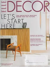 Elle Decor January/February 2021 Let's Start Here  (Magazine: Home Decor)