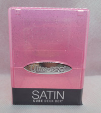 Ultra Pro Satin Cube Glitter Pink. New/Sealed...