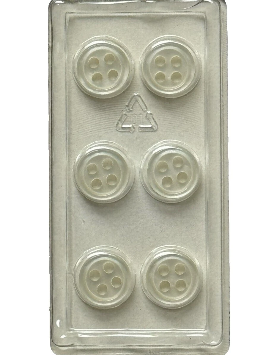 Pearl Shirts & Blouses 4-Hole Flat Button Sewing Buttons