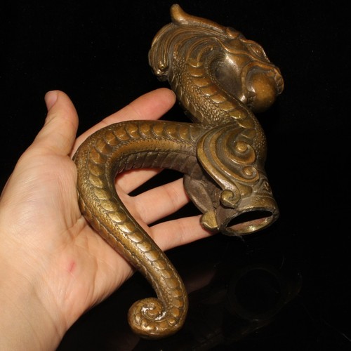 Pure copper dragon cane head ornament - 第 6/9 張圖片