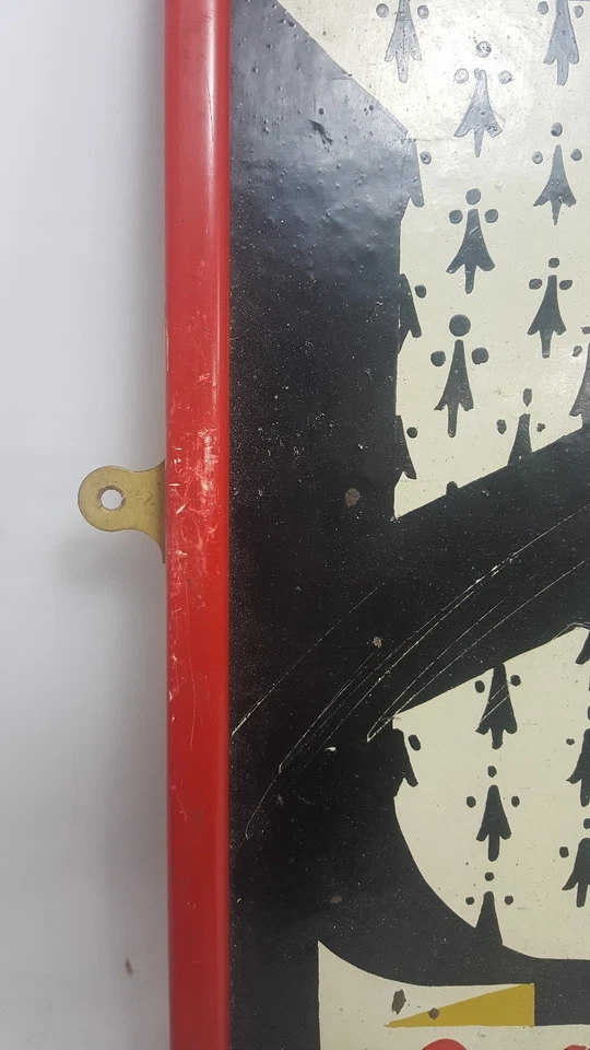 Vintage HAND PAINTED COAT OF ARMS FRENCH Surname Latin Motto Heraldic Crest - Image 4 of 4