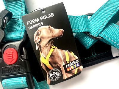 rukka Form Harness Brust Hundegeschirr reflektierend türkis XS 45-70cm RU4029