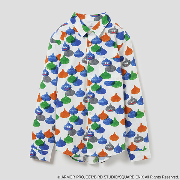 Dragon Quest x graniph DQ+g Shirt Colorful Slime Pattern New