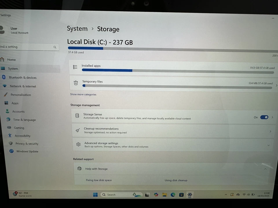 Microsoft Surface Pro 4 i7-6650U 16GB RAM 256GB SSD Win 11 Pro Chips on Frame - Image 3 of 4