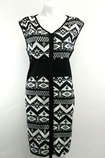 New 121 Blvd Women Dress, Size 3XL, black, white, polyester spandex