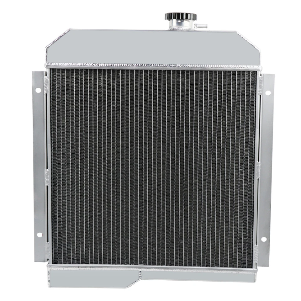 4-Row Aluminum Radiator fit 1965-1971 Jeep CJ5 CJ6 DJ5 DJ6 Buick 225 V6 MT Foto 3 de 4