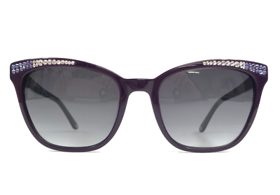 Jimmy Crystal Sunglasses JCS229 PLUM Swarovski Crystals Cat Eye with Gray Lenses Jimmy Crystal Sunglasses JCS229 PLUM Swarovski Crystals Cat  main image 3