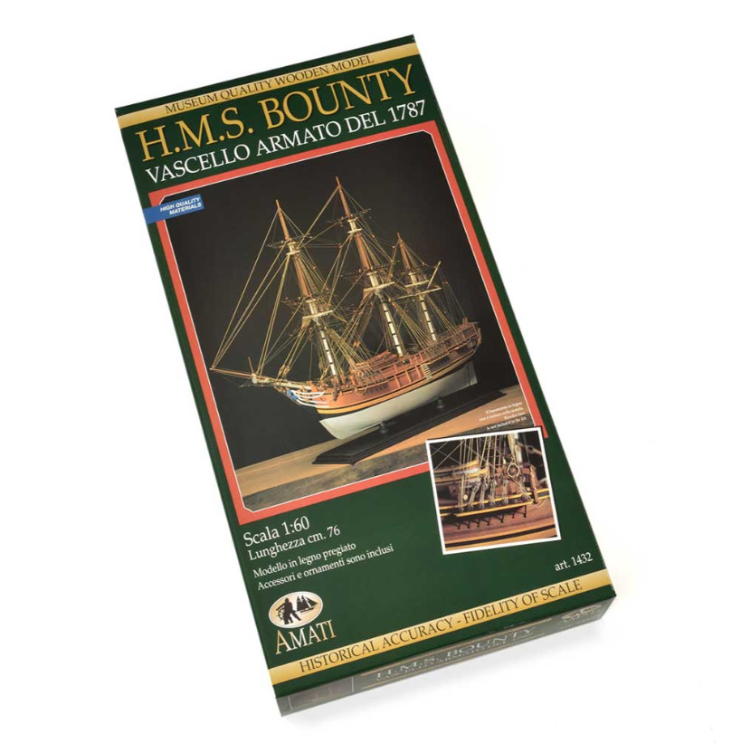 Amati B1432 HMS Bounty 18th Century British Vessel Model Kit Scale 1/60