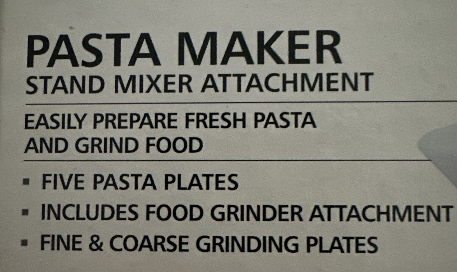 Kitchen Aid Mixer SNFGA Attachment Pasta Maker & Food Grinder eBay