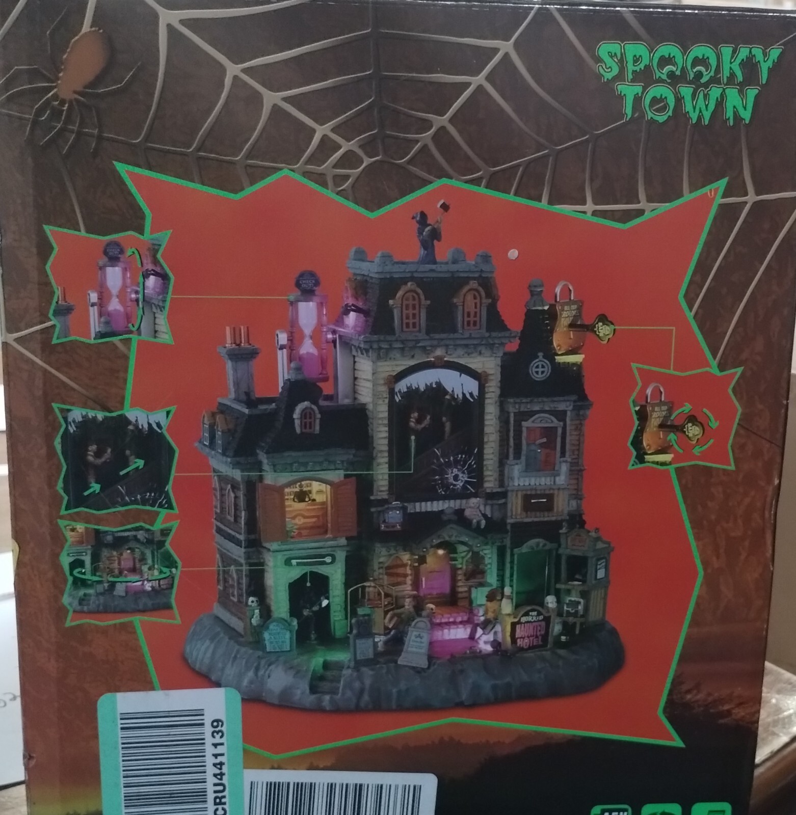 Lemax Spooky Town The Horrid Haunted Hotel Halloween Village eBay