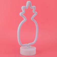 Tabletop Neon Sign Light Unique Shaped Night Lamp With Holder Base For Living US