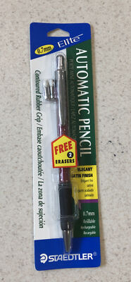 Staedtler Elite Automatic Pencil 0.7 mm, Maroon Barrel w/free 2 Erasers New