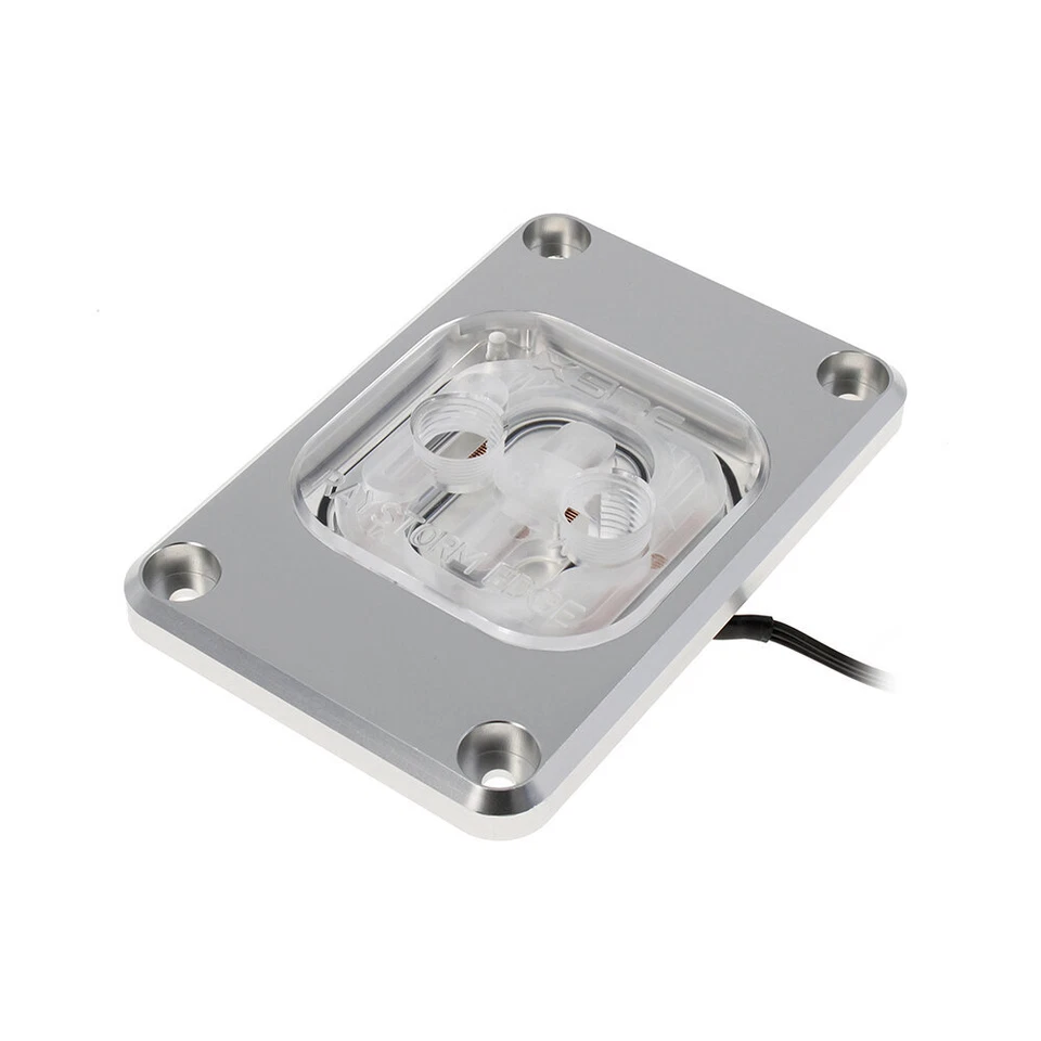 XSPC RayStorm EDGE CPU Water Block, AMD/AM4/AM5, Addessable RGB, Silver - Image 2 of 4