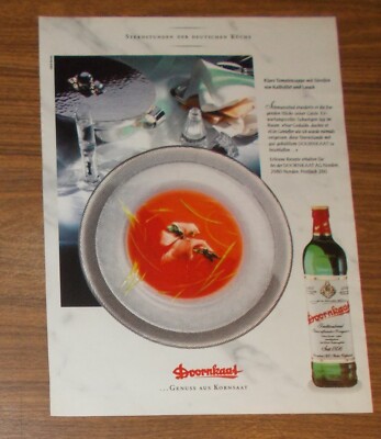 Rare Advertising DOORNKAAT - Tomato Soup with Veal Fillet 1990