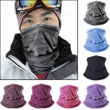 Winter Fleece Soft Neck Warmer Gaiter Skiing Face Mask Bandana for Cold Weather