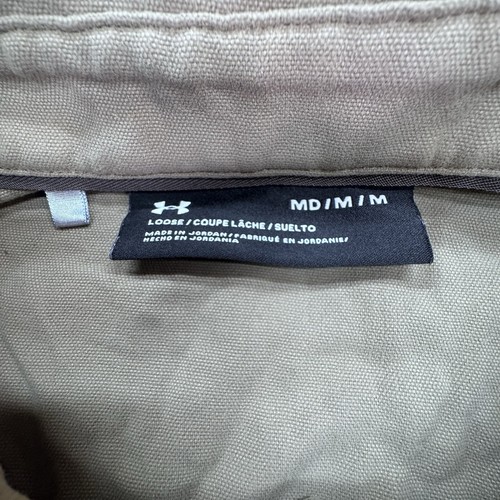 Camisa Under Armour Storm con botones para hombre mediana repelente al agua manga larga - Imagen 3 de 8