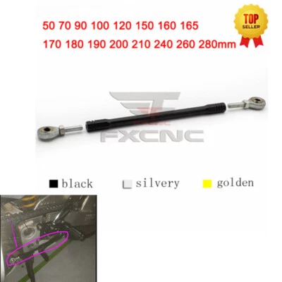 FXCNC Barra de cambio universal CNC para motocicleta acoplamiento varilla de amarre extremos ajuste posición reajuste