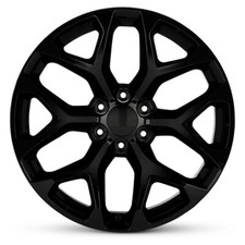 New Wheel For 2014-2023 GMC Sierra 1500 22 Inch Gloss Black Alloy Rim