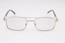 Modern Optical Mission Gold Rectangle Eyeglasses Frames 54-18-140