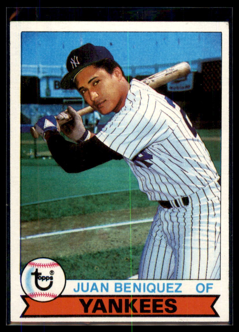 1979 Topps Burger King New York Yankees Juan Beniquez #22 New York Yankees