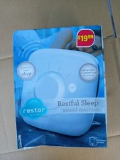New Restor Restful Sleep Sound Machine 12 Sounds Nice Used Trl7 NN