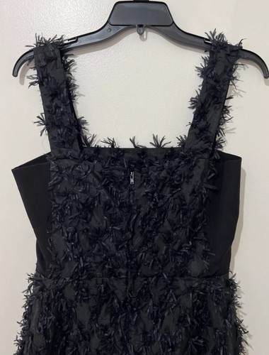 SCANLAN & THEODORE Black Plush Pencil Mini Dress. Fits Size 8. GUC - Picture 6 of 11