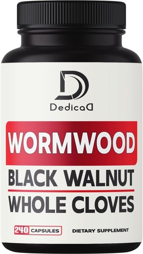 Sweet Wormwood Capsules 1500mg with Black Walnut & Cloves, 240 Vegan Capsules - Picture 3 of 9