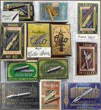 12 vintage BRAUSE  Co ISERLOHN nibs e.g. Cito,Rustica,no.49, 50, 70 F, 230 EF
