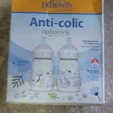 Dr. Brown's Options Anti-Colic Wide-Neck Baby Bottles 2-Pack 5oz/150mL