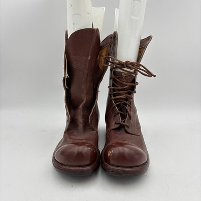 Vintage WWII 1942 Paratrooper Jump Boots International Shoe Co. 9