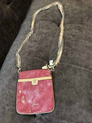 Guess Fuchsia Hot G Monogramed Handbag Purse Crossbody Shoulder Bag Y2K